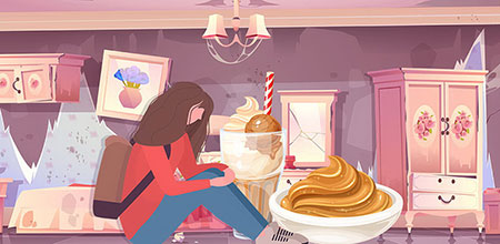 Relación entre depresión y dieta La depresión puede llevar a tener un mal estilo alimenticio
