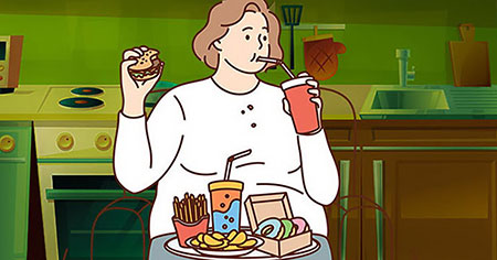 Exceso de comida en la vida diaria La comida en exceso puede ser una fuente de estrés y problemas físicos, afectando nuestro bienestar.