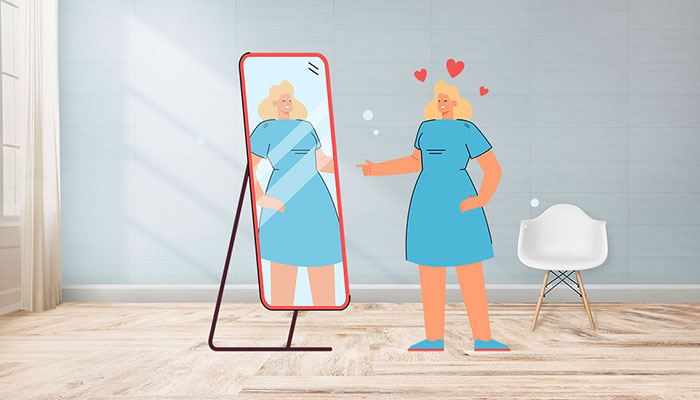 Mirarse al espejo de manera diaria ayuda a ir mejorando de a poco el autoestima